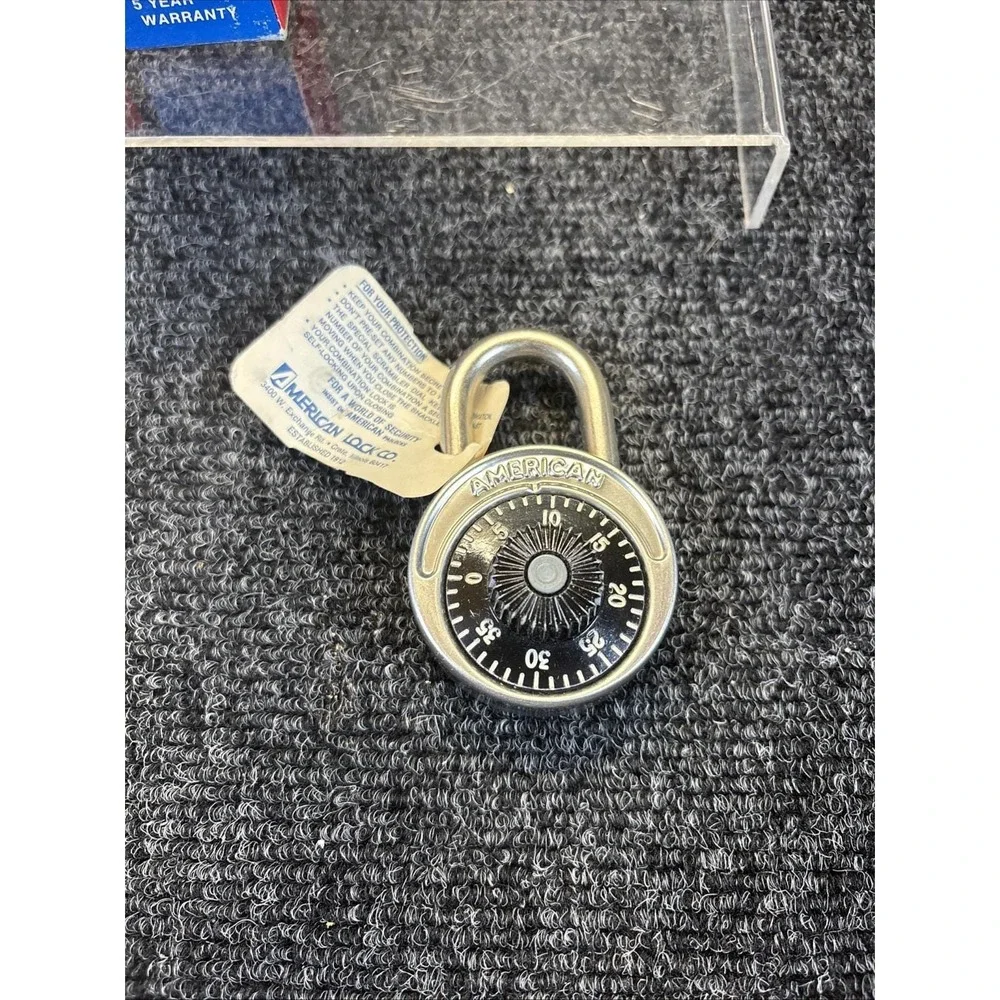 2~Vtg~American Lock Company~Combination/Padlock Combo~Model 400~NOS